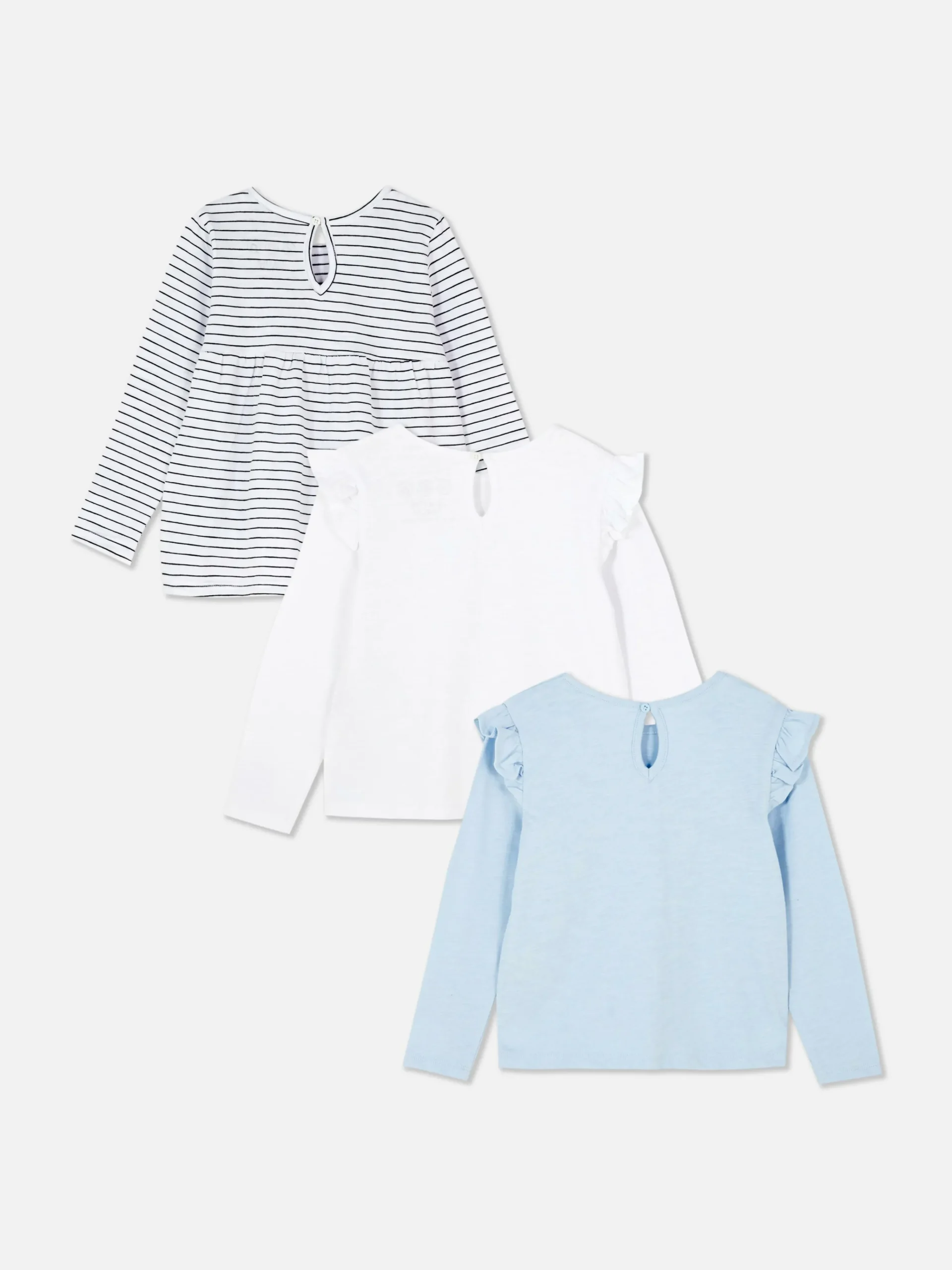 3-Pack Long Sleeve T-Shirts|Primark Discount