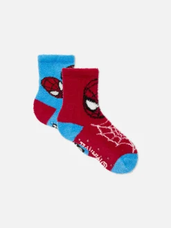 2-Pack Marvel Spider-Man Fluffy Socks|Primark Hot