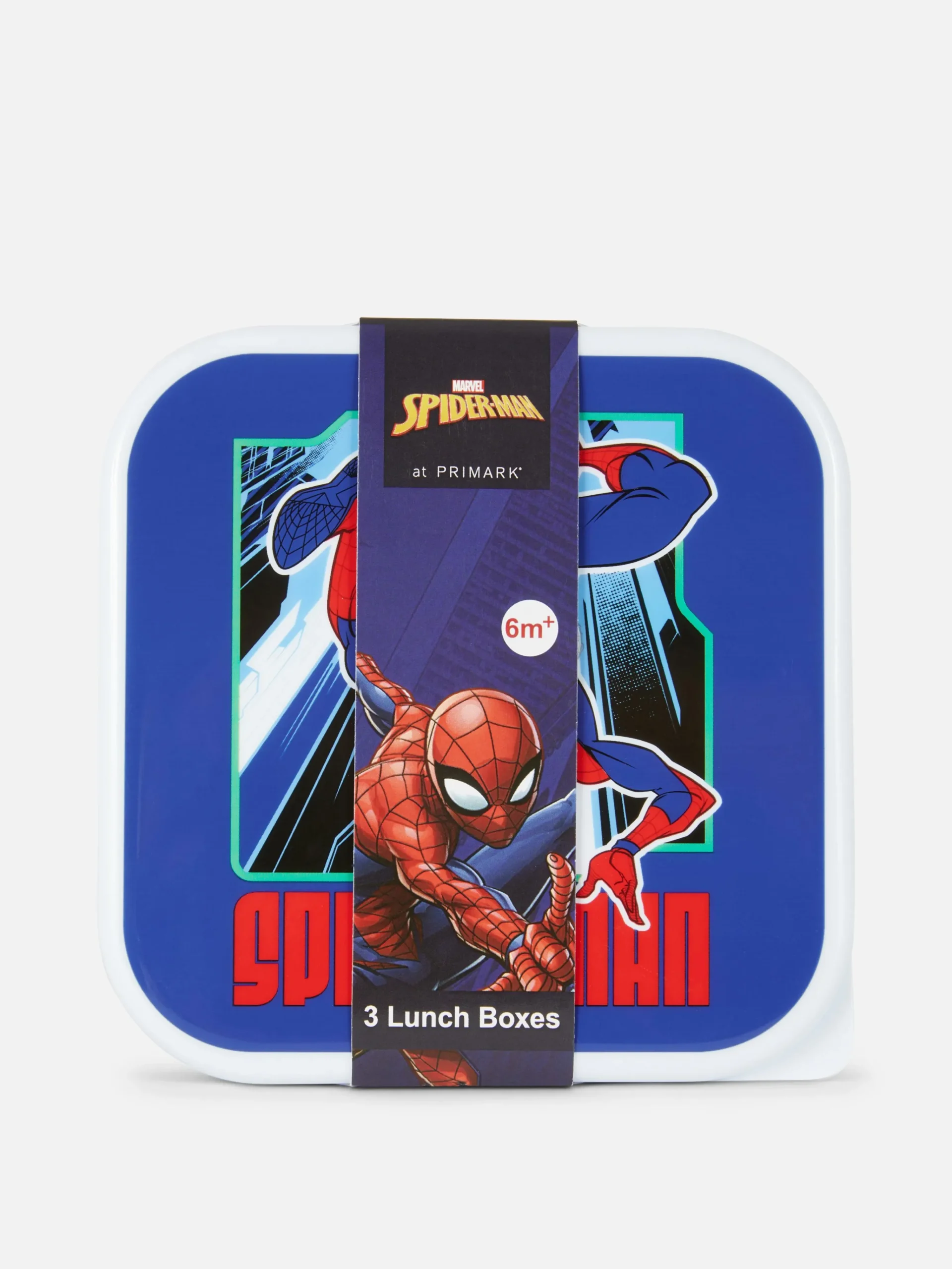 3-Pack MARVEL Spider-Man Lunch Boxes|Primark Sale