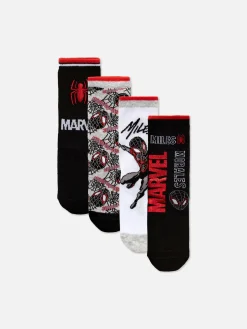 4-Pack Marvel Spider-Man Miles Morales Ankle Socks|Primark Best