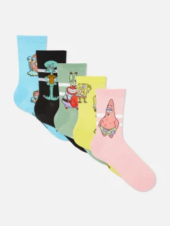 5-Pack Men's SpongeBob SquarePants Socks|Primark Outlet
