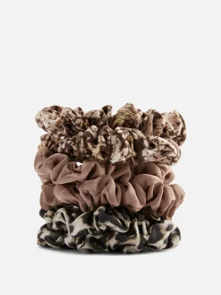 6-Pack Micro Animal Print Scrunchies|Primark Clearance