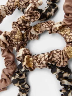 6-Pack Micro Animal Print Scrunchies|Primark Clearance