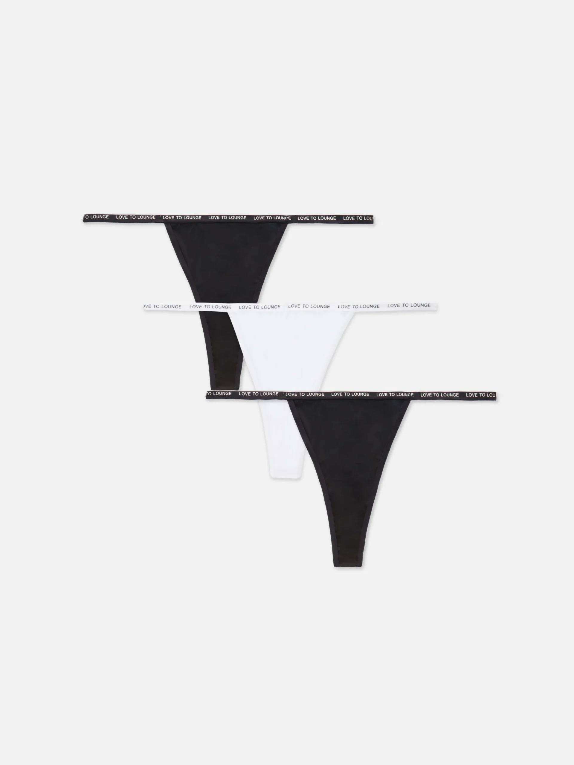 3-Pack Microfiber Thongs|Primark Clearance