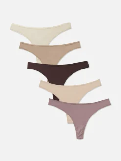 5-Pack Microfiber Thongs|Primark Clearance