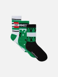 3-Pack Minecraft Ankle Socks|Primark Discount