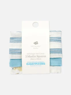 3-Pack Mixed Muslin Squares|Primark Clearance