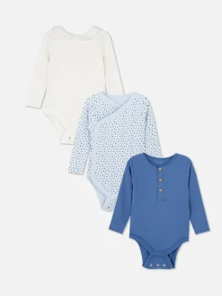 3-Pack Mixed Pattern Bodysuits|Primark Hot