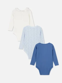 3-Pack Mixed Pattern Bodysuits|Primark Hot