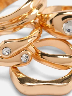 5-Pack Multi Chunky Rings|Primark Hot