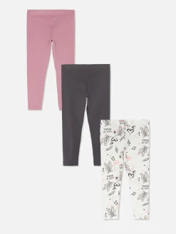 3-Pack Multi Print Leggings|Primark Sale