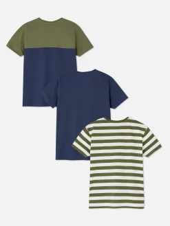 3-Pack Multi Print T-Shirts|Primark Online