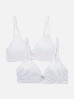 2-Pack Printed Molded Bras|Primark Discount
