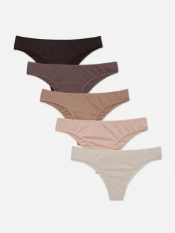 5-Pack Neutral Brazilian Briefs|Primark Clearance