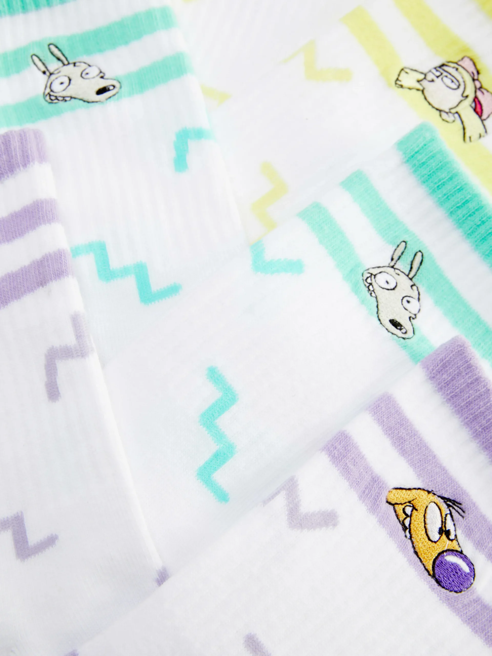 3-Pack Nickelodeon Striped Crew Socks|Primark New