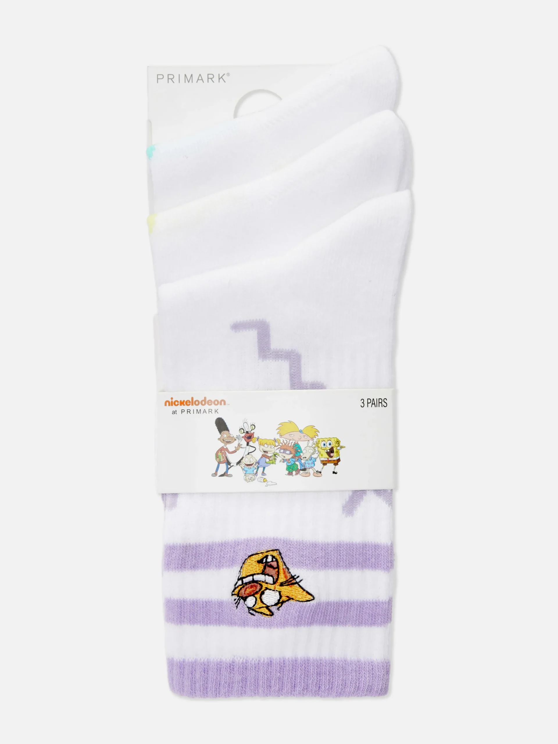 3-Pack Nickelodeon Striped Crew Socks|Primark New