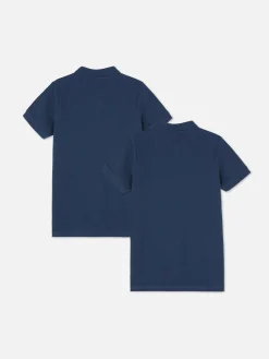 2-Pack Older Boy School Uniform Polo Shirts|Primark Clearance