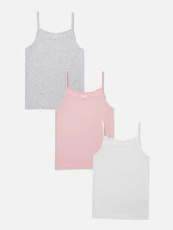 3-Pack Pointelle Heart Camis|Primark New