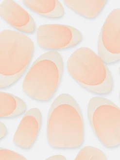 36-Pack PS Almond Gloss French Faux Nails|Primark Hot