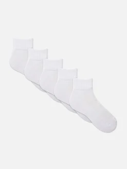 5-Pack Quarter Crew Socks|Primark Hot