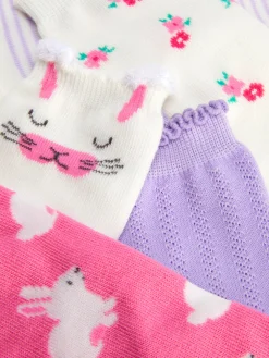 5-Pack Rabbit Socks|Primark New