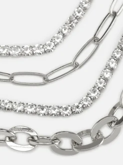4-Pack Rhinestone Chain Bracelets|Primark Discount