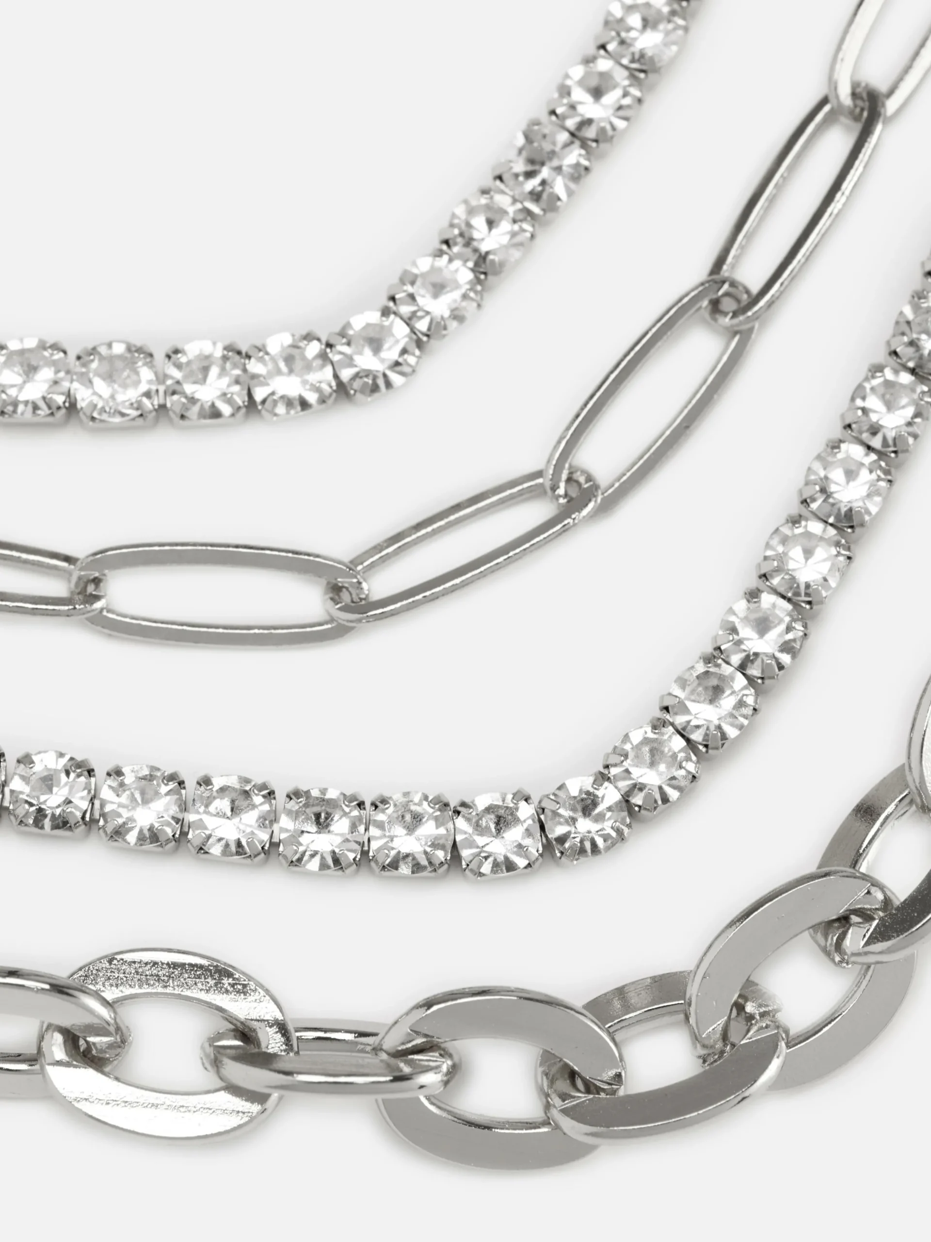 4-Pack Rhinestone Chain Bracelets|Primark Discount
