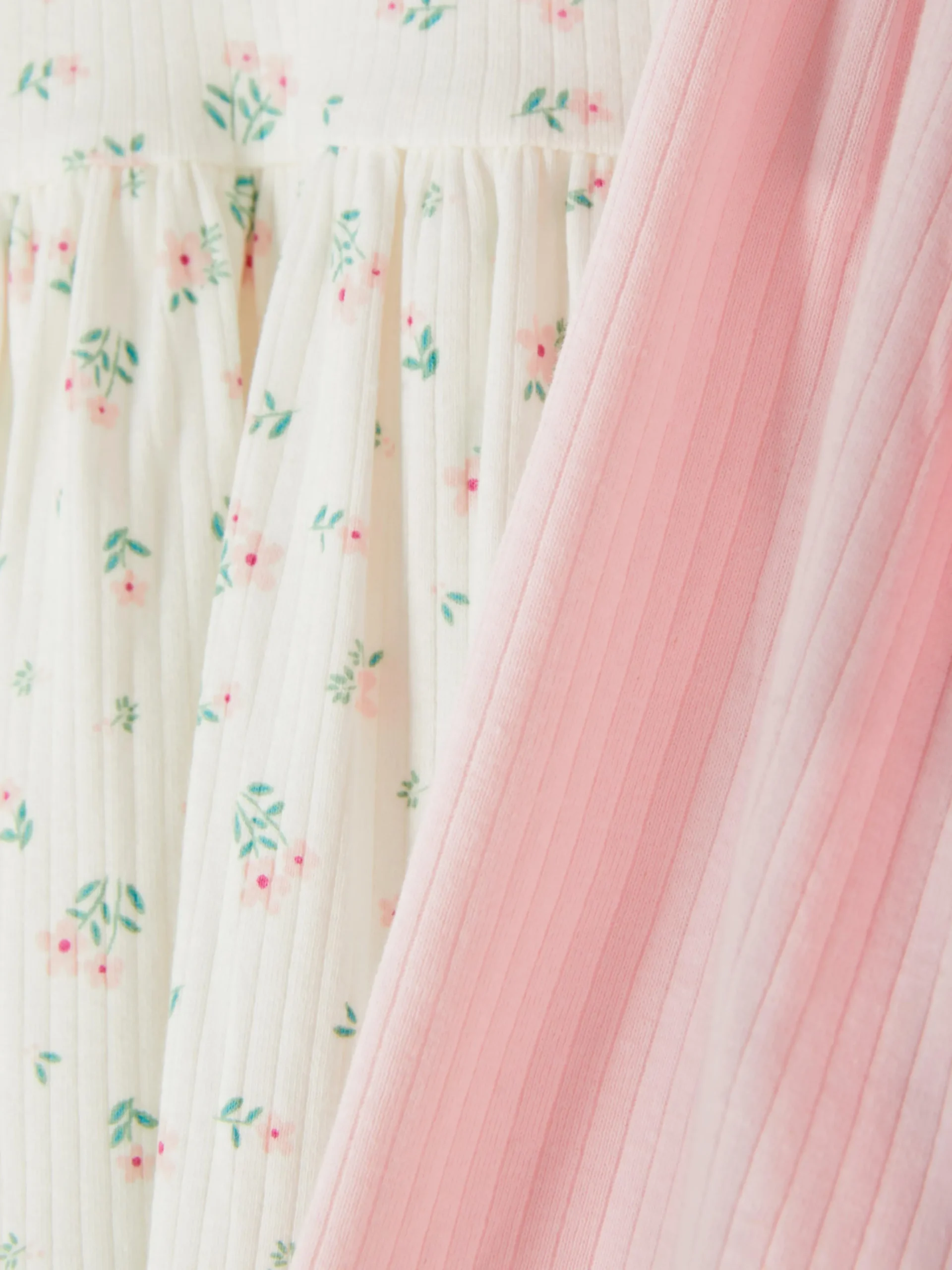 2-Pack Ribbed Long Sleeve Dresses|Primark Outlet