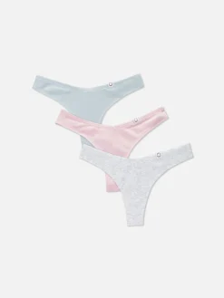3-Pack Ribbed Miami Thongs|Primark Discount