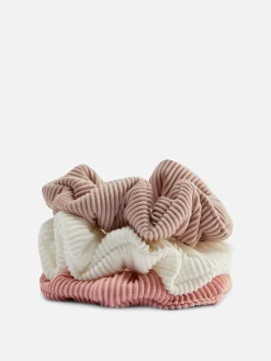 3-Pack Ribbed Scrunchies|Primark Hot