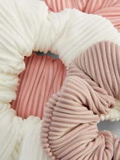 3-Pack Ribbed Scrunchies|Primark Hot