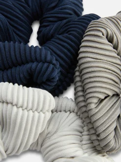 3-Pack Ribbed Scrunchies|Primark New