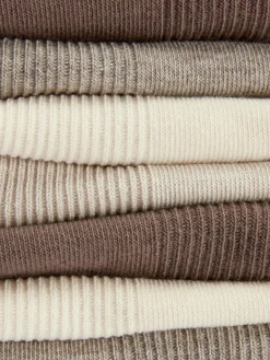 7-Pack Ribbed Sneaker Socks|Primark Clearance