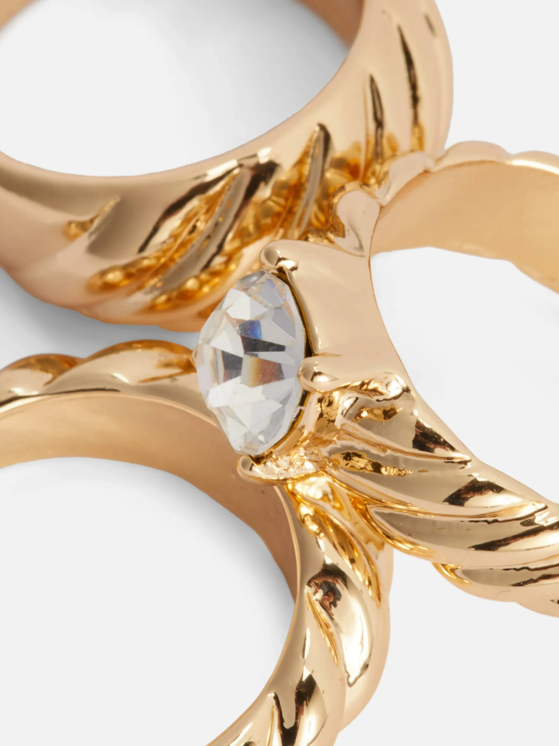 3-Pack Rita Ora Ridged Stacking Rings|Primark Outlet