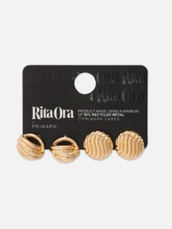 2-Pack Rita Ora Sculptural Chunky Studs|Primark Discount