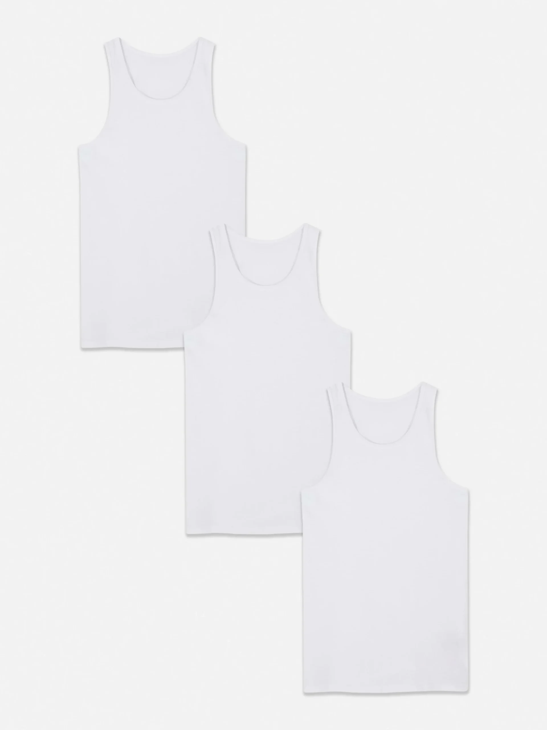 3-Pack Scoop Neck Tanks|Primark Online