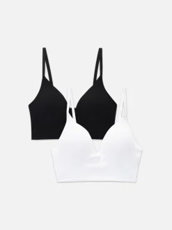 2-Pack Seamless Push Up Bras|Primark Online
