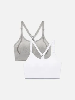 2-Pack Seamless Racerback Sports Bras|Primark Clearance