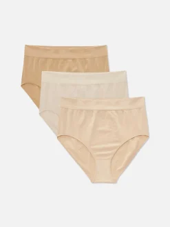 3-Pack Seamless Ribbed Full Briefs|Primark Online