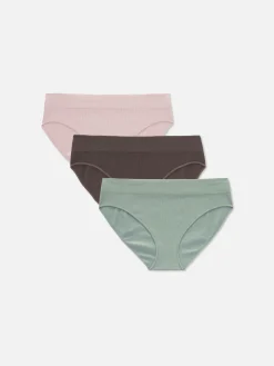 3-Pack Seamless Ribbed Mini Briefs|Primark Best