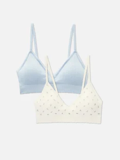 2-Pack Seamless Triangle Bralettes|Primark Online