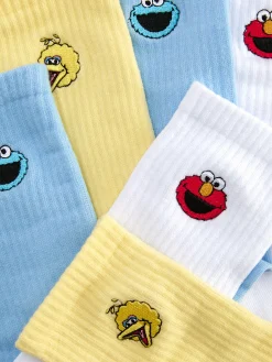 3-Pack Sesame Street Crew Socks|Primark Hot