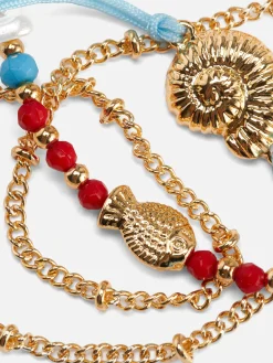 3-Pack Shell Charm Anklets|Primark Discount