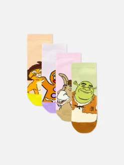 4-Pack Shrek Sneaker Socks|Primark Hot