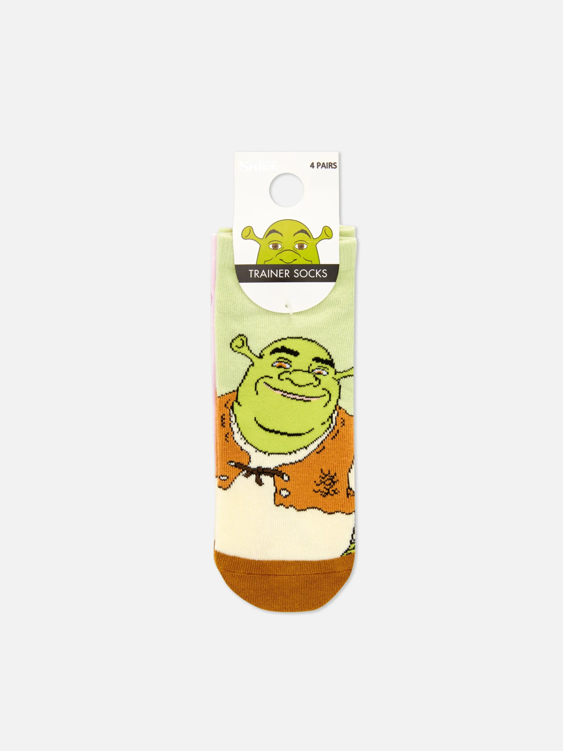 4-Pack Shrek Sneaker Socks|Primark Hot