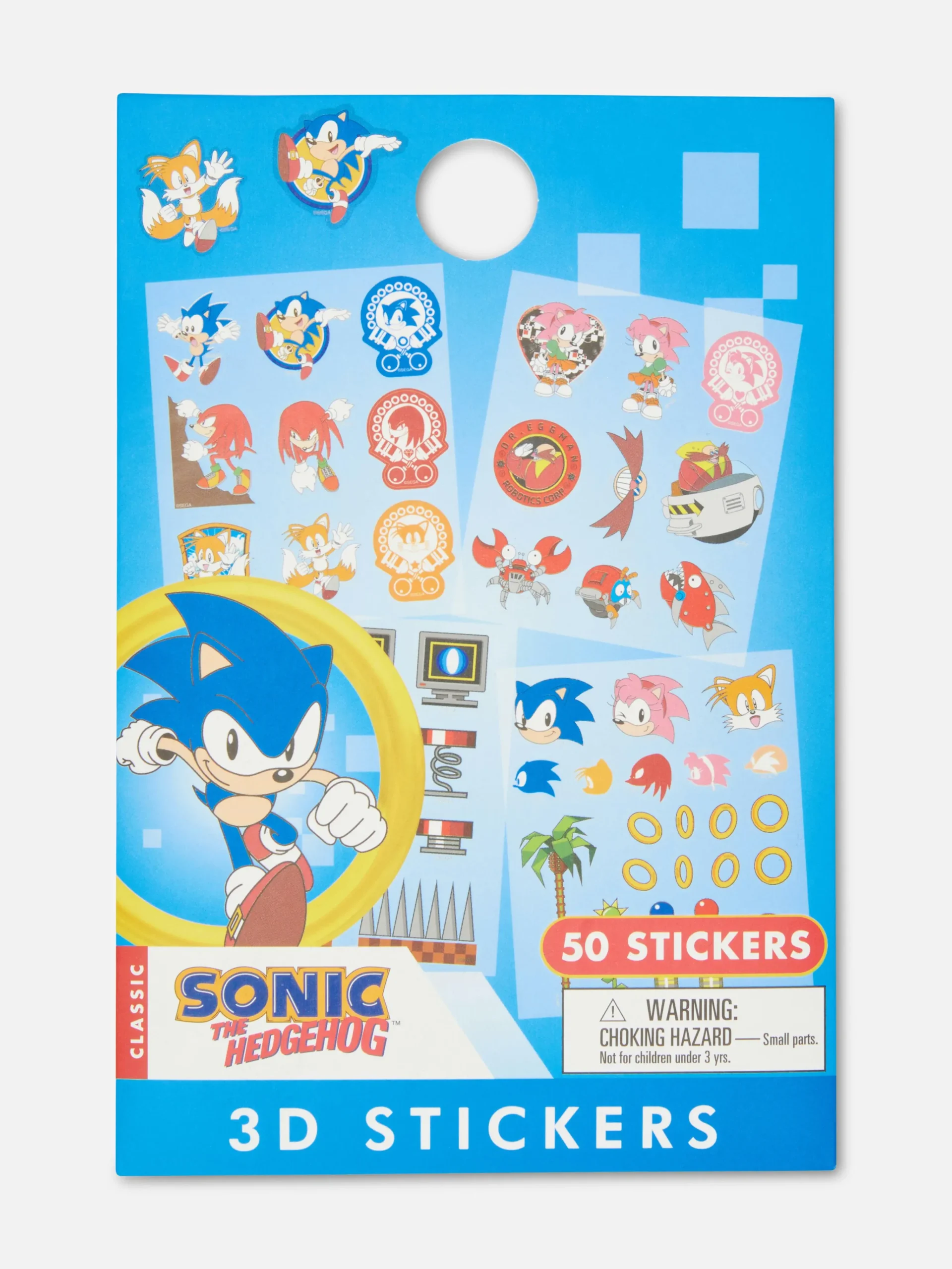 50-Pack Sonic The Hedgehog Stickers|Primark