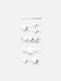 5-Pack Stackable Orb Rings|Primark Sale