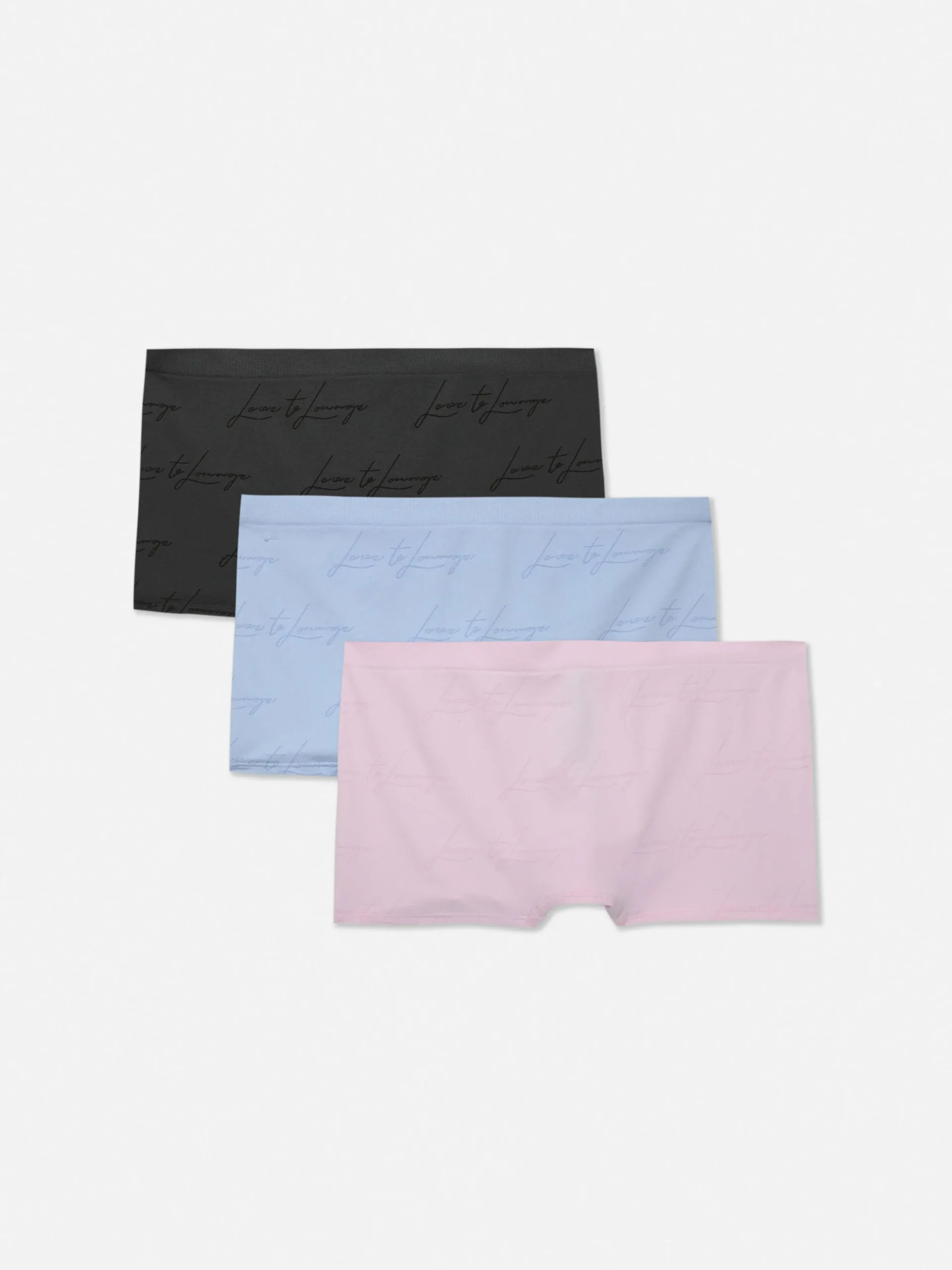 3-Pack Stretch Boyshorts|Primark New