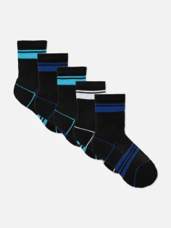 5-Pack Striped Ankle Socks|Primark Outlet