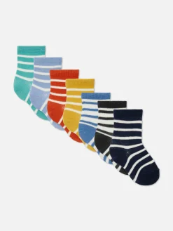 7-Pack Striped Socks|Primark Online